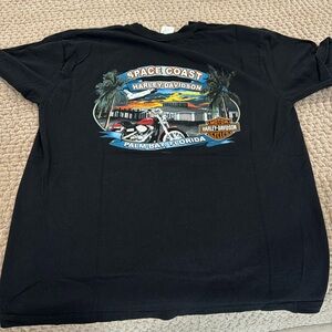 HARLEY-DAVIDSON SPACE COAST PALM BAY FL  TEE SIZE XL 
PET/SMOKE FREE HOME